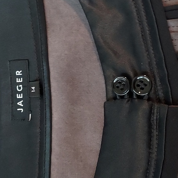 Jaeger 100% SILK  Shift Dress Sz-14 - Picture 6 of 7